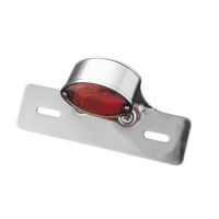 Highway Hawk H68-333 Světlo Mini Cateye držák SPZ chrom 1ks